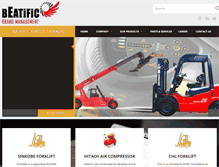 Tablet Screenshot of beatificbm.com